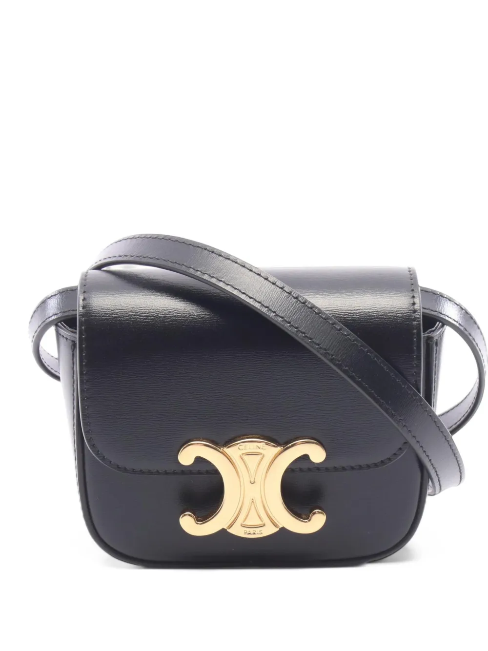 Celine Pre-Owned 2010s mini Claude leather shoulder bag - Black