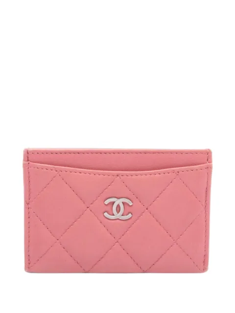 CHANEL Pre-Owned 2008-2009 Matelassé CC card case