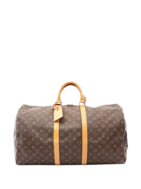 Louis Vuitton Pre-Owned bolsa de viaje Keepall Boston 55 con monograma 1998