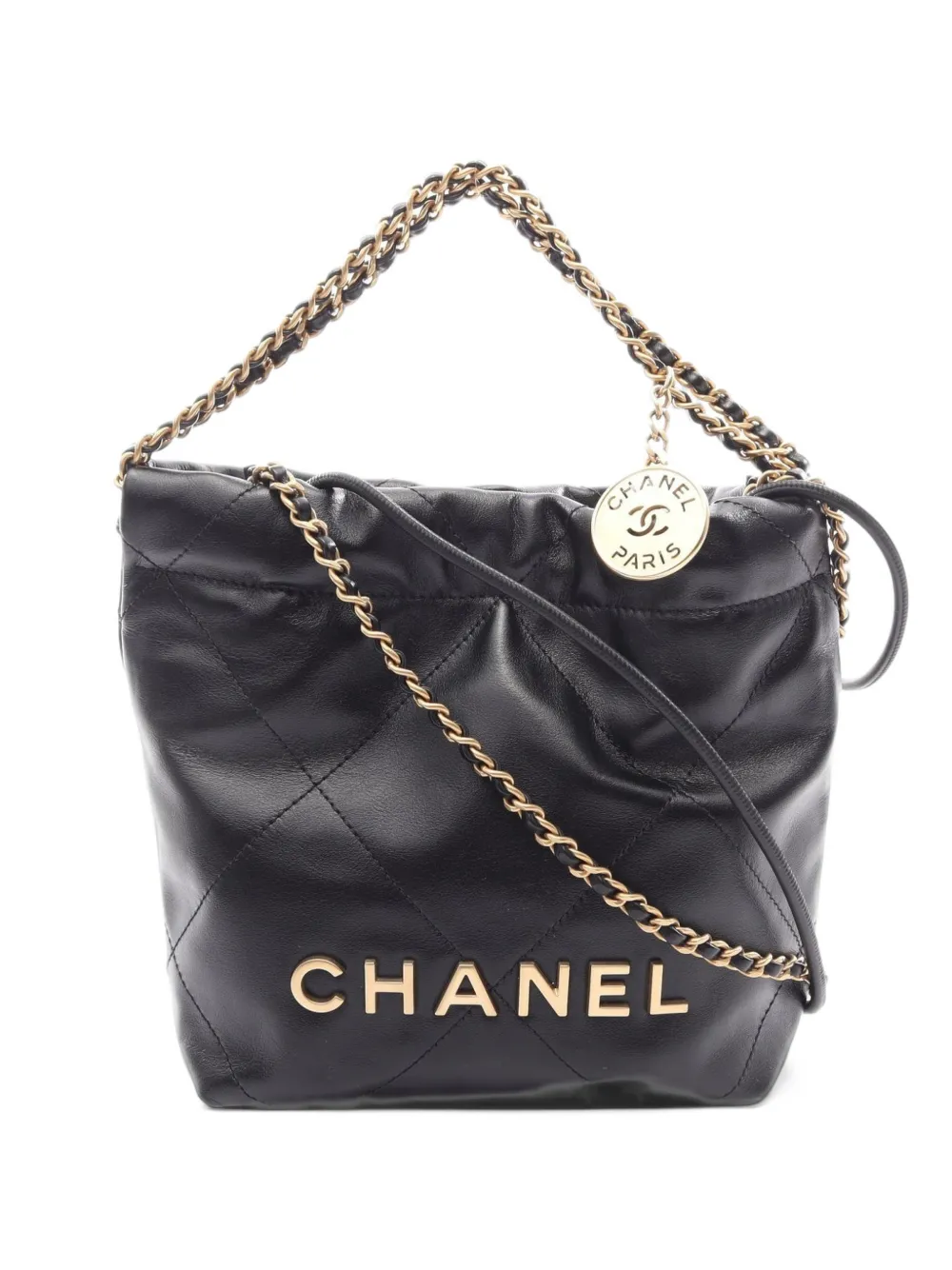 CHANEL Pre-Owned mini Chanel 22 shoulder bag - Black