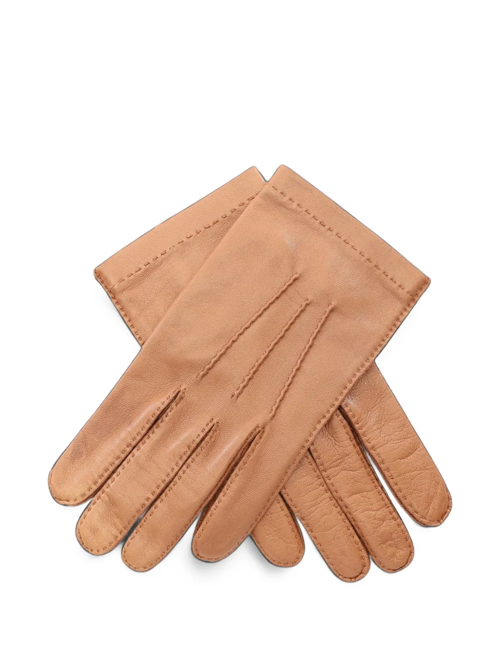 Hermès Pre-Owned 2000s leather gloves - Marron Hermès Pre-Owned 2000s leather gloves - Marron