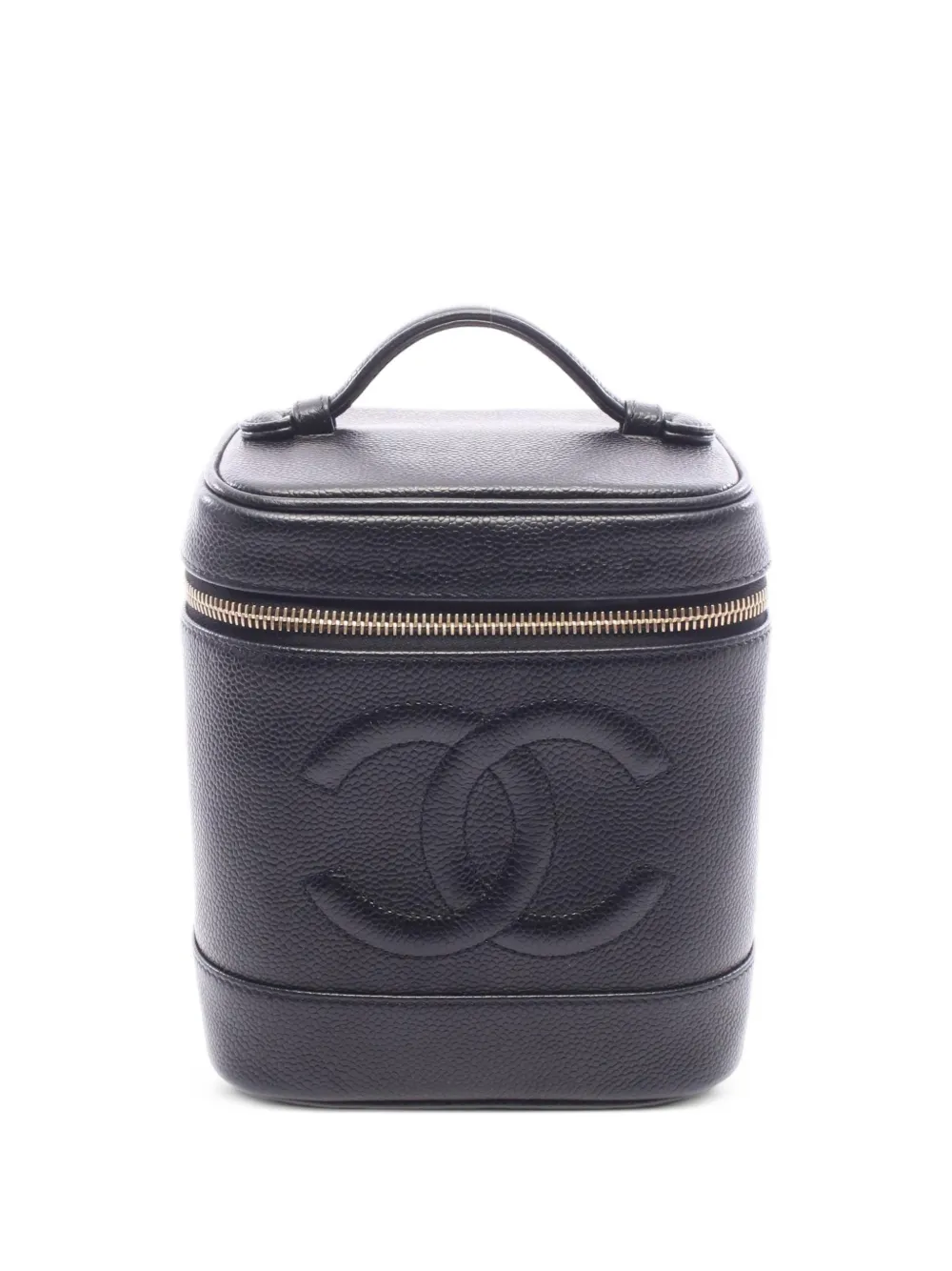CHANEL Pre-Owned 2002-2003 Coco Mark vanity bag - Schwarz