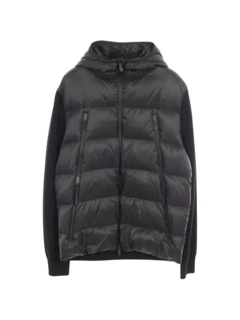 Moncler Knit hooded down jacket