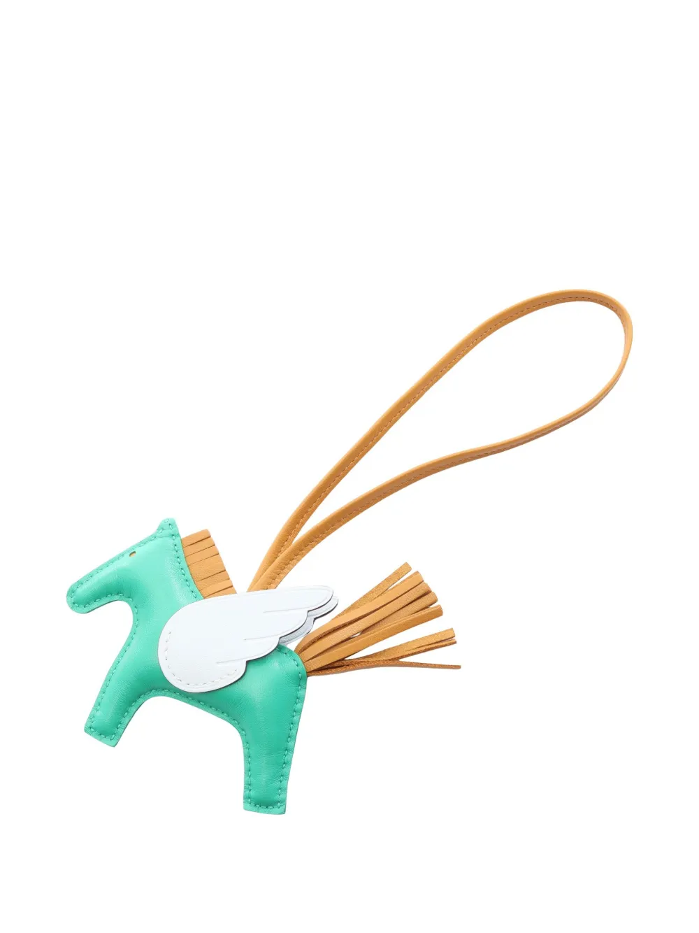 Hermès Pre-Owned 2022 PM Rodeo Pegasus bag charm - Green