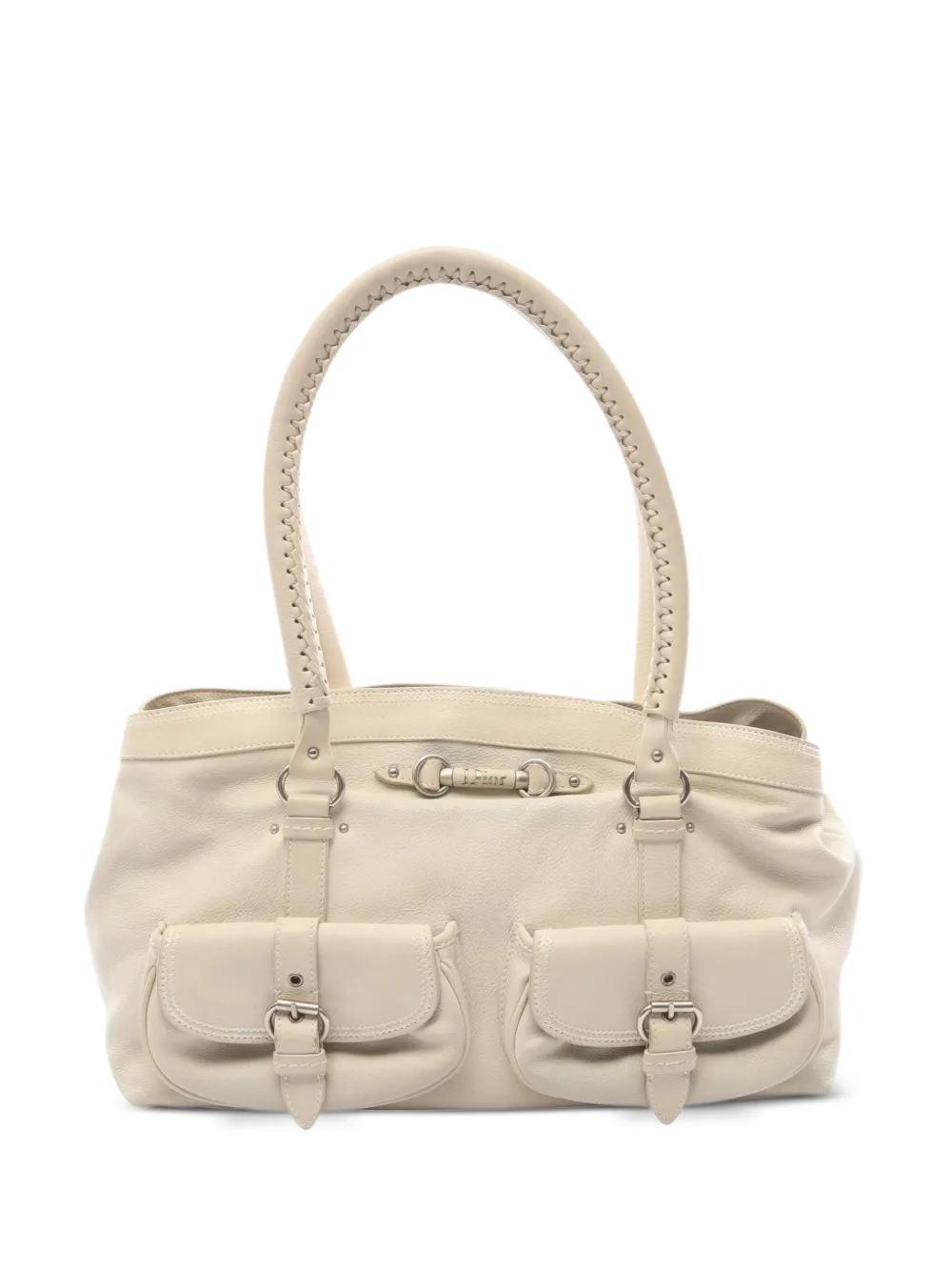 Christian Dior Pre-Owned 2000s buckled tote bag - Nude