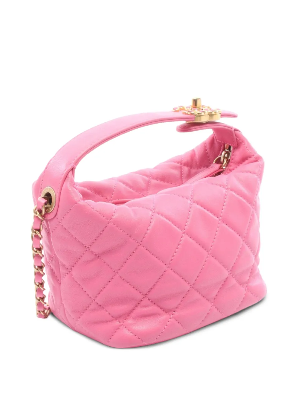 CHANEL Pre-Owned 2020-2021 19 matelassé crossbody bag - Pink