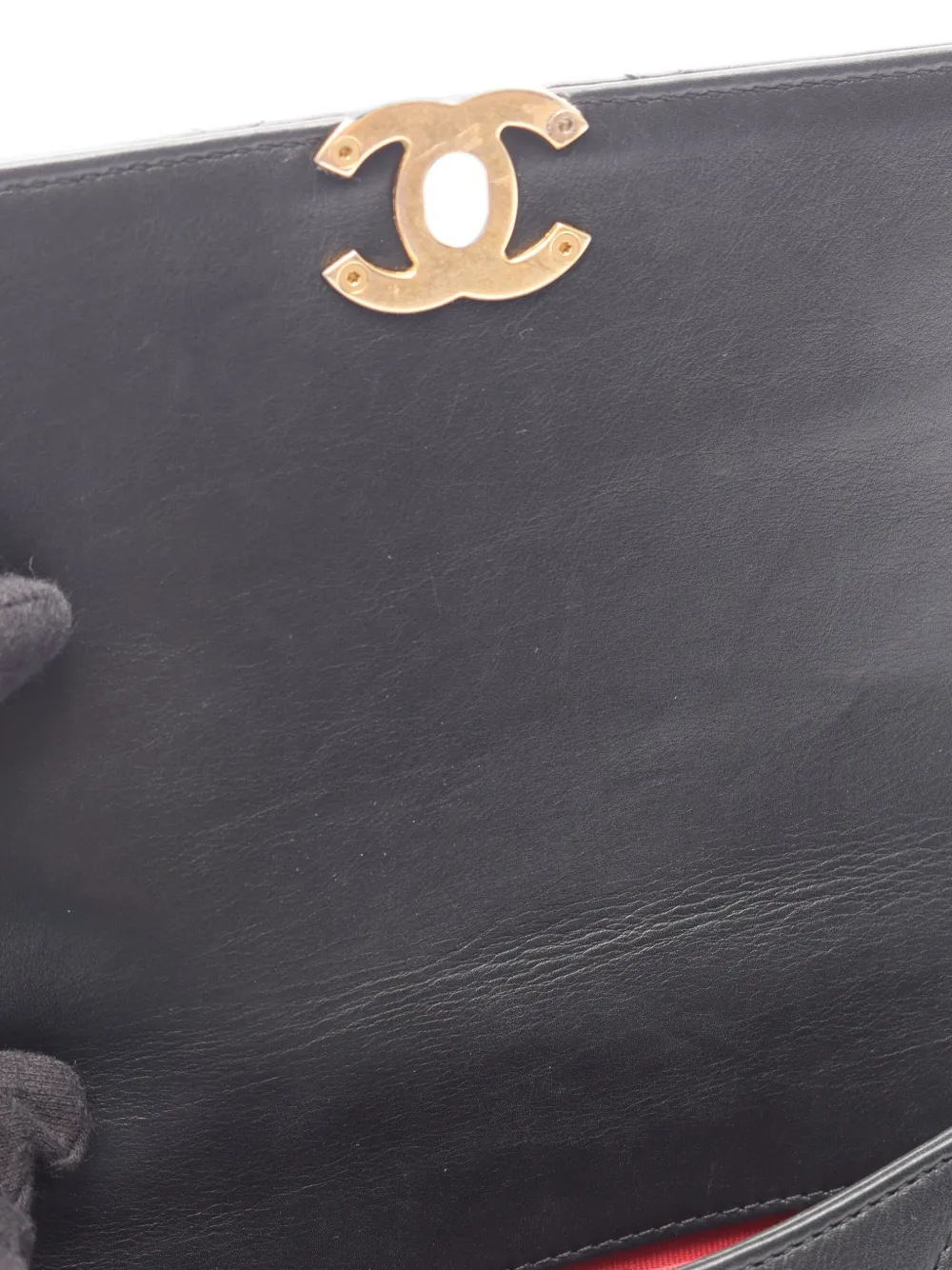 CHANEL Pre-Owned 2021 kleine Matelassé Flap schoudertas Zwart