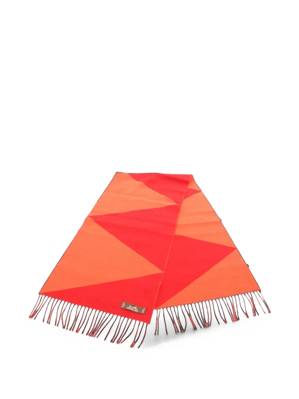 Hermès Pre-Owned 2020s Kazak zigzag scarf - Rot