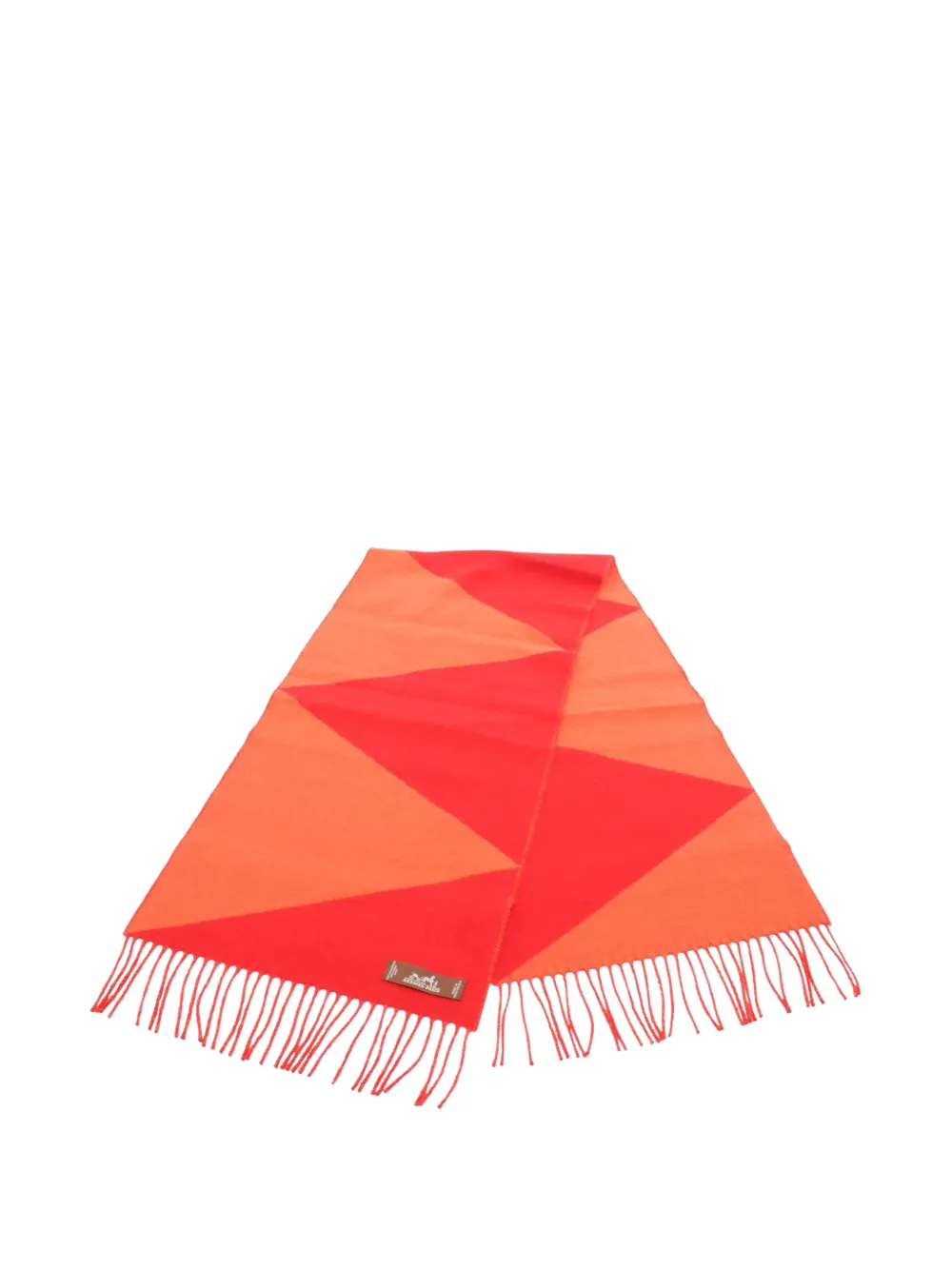 Hermès Pre-Owned 2020s Kazak zigzag scarf - Red