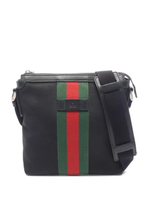 Gucci Pre-Owned 2010s Web-stripe messenger bag