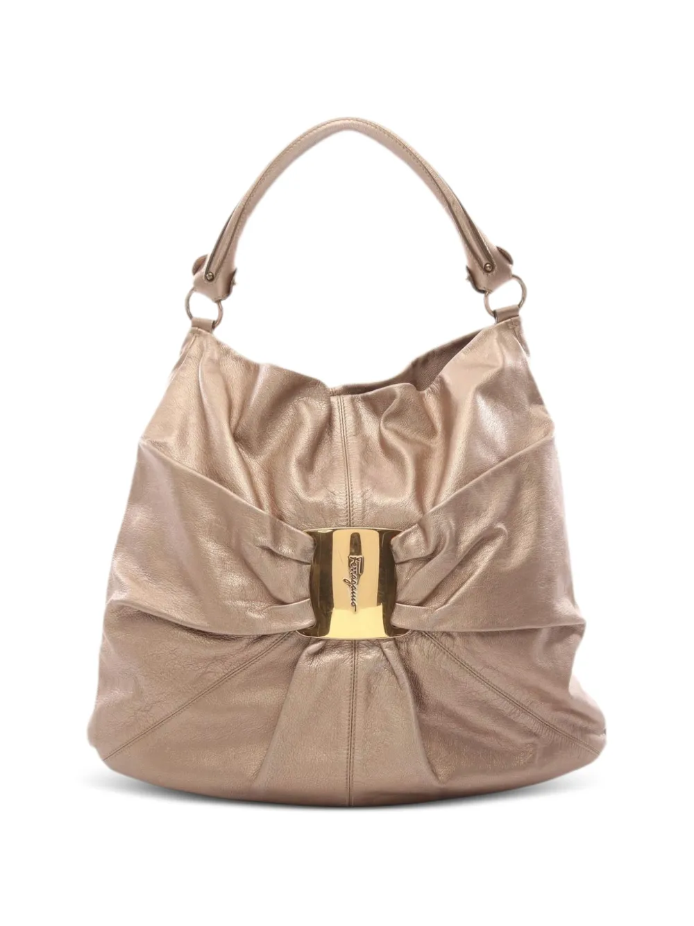 Ferragamo Pre-Owned 2000s Vara ribbon shoulder bag - Oro