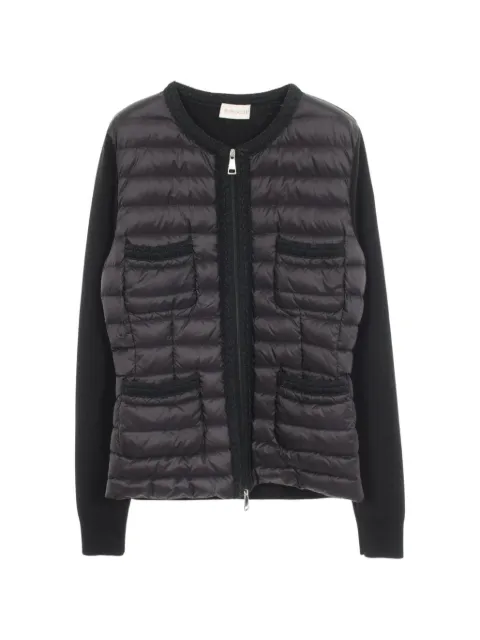 Moncler Vintage 2010's 컬러 블록 니트 다운 재킷