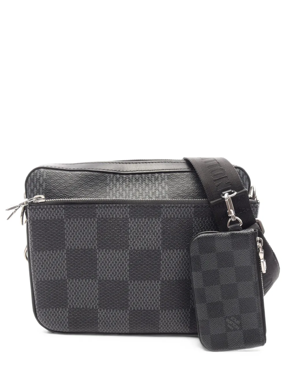 Louis Vuitton Pre-Owned 2010s Trio Damier Graphite crossbody bag - Nero
