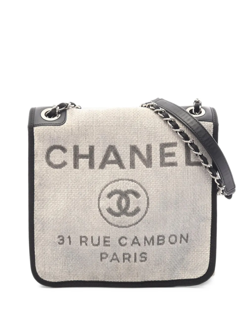 CHANEL Pre-Owned 2016-2017 small Deauville crossbody bag - Grey