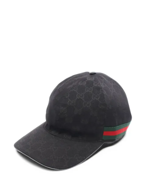 Gucci Pre-Owned Web-stripe baseball cap