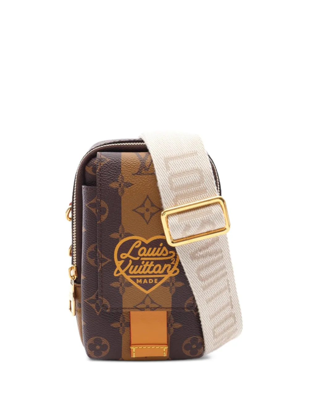 Louis Vuitton Pre-Owned × NIGO Monogram stripe cross body bag - Marrone