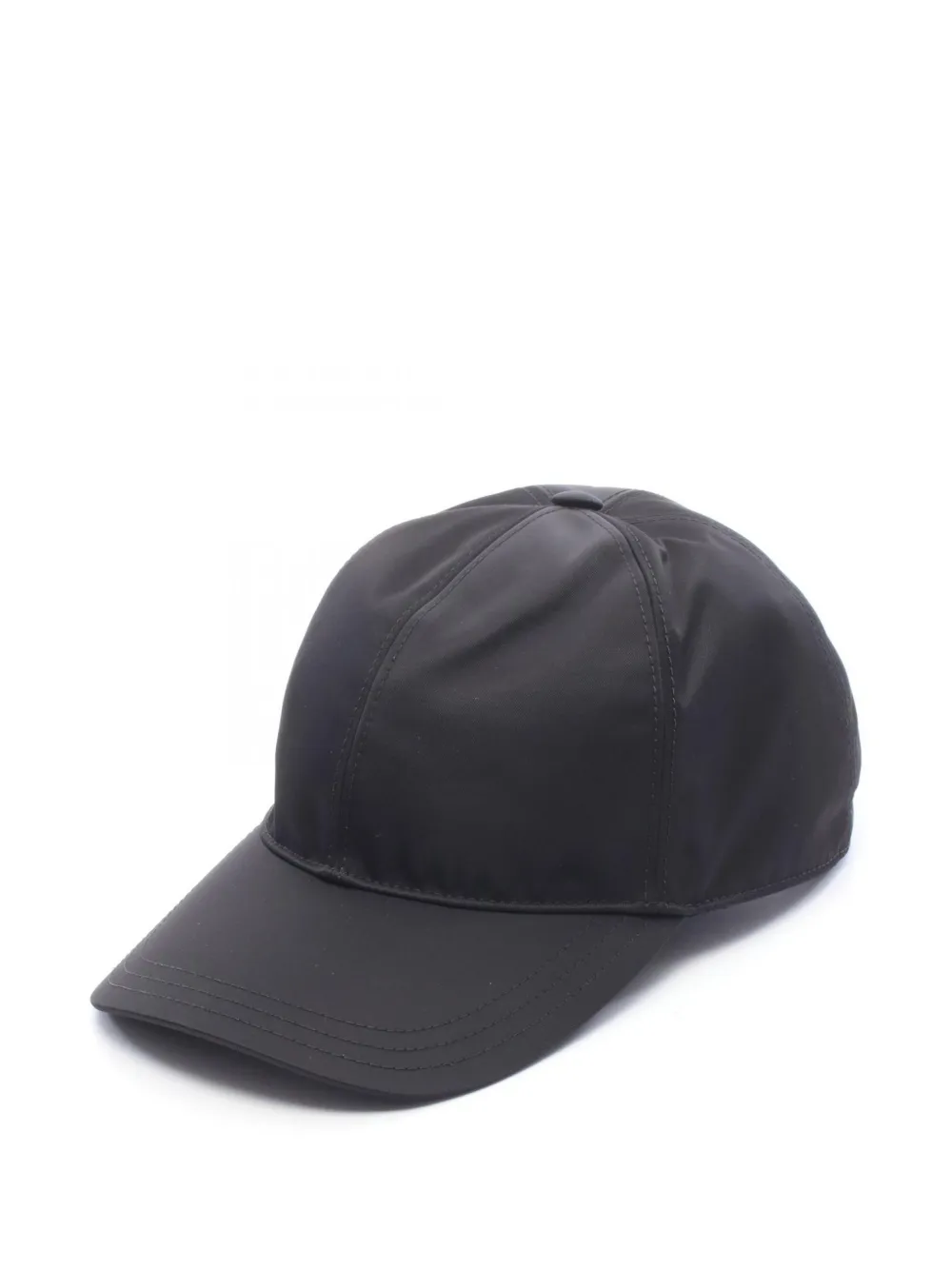 Prada Pre-Owned casquette de baseball Re-Nylon à logo triangle (années 2020) - Noir