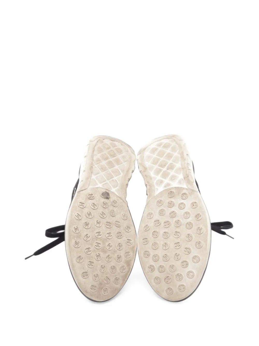 CHANEL Pre-Owned 1986-1988 Coco Mark shaggy sneakers - Schwarz