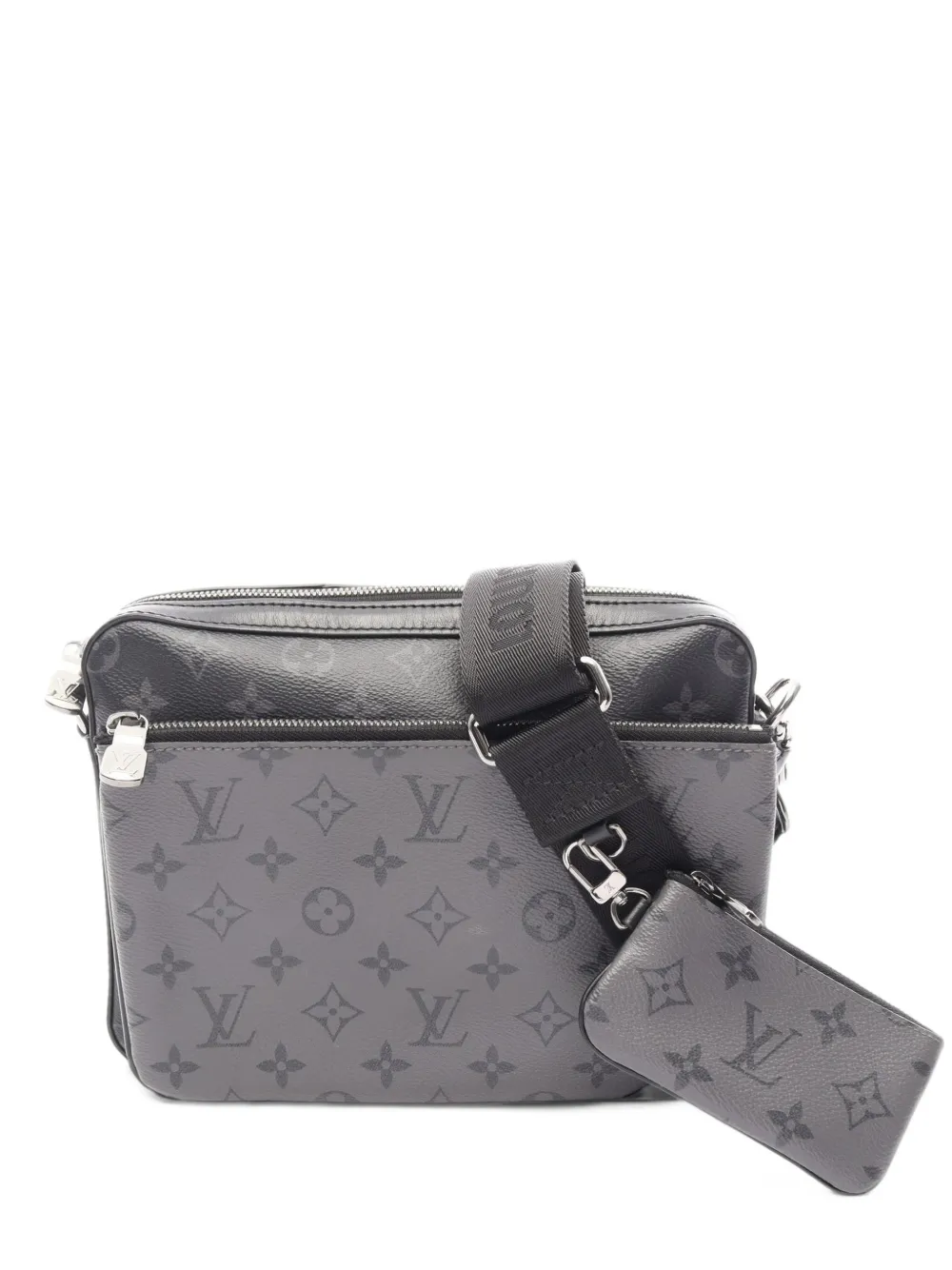 Louis Vuitton Pre-Owned 2020 Trio Monogram Eclipse canvas messenger bag - Schwarz