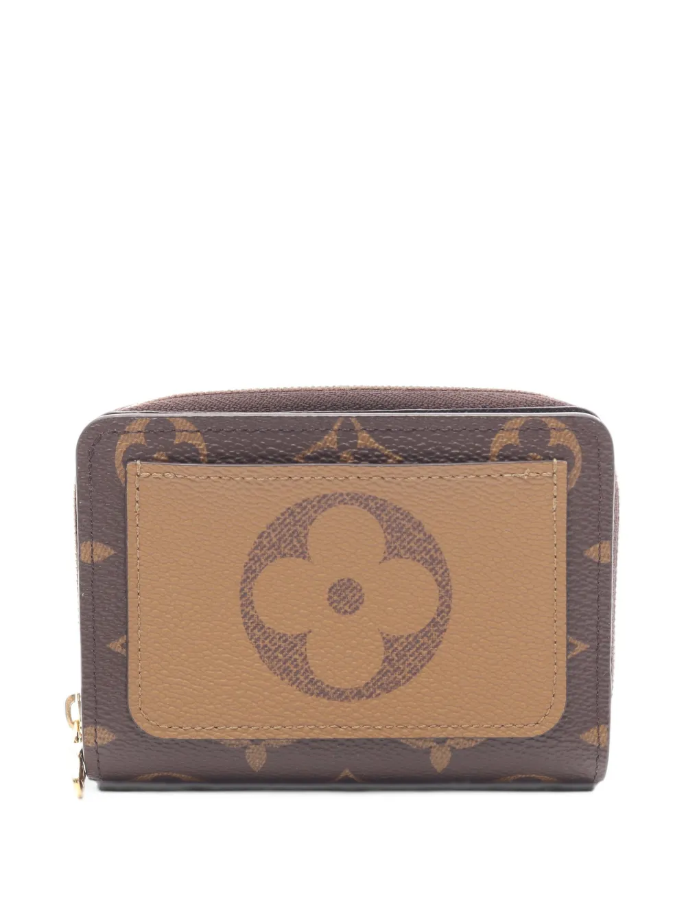 Louis Vuitton Pre-Owned 2021s Lou Monogram reverse canvas bi-fold wallet - Marrone