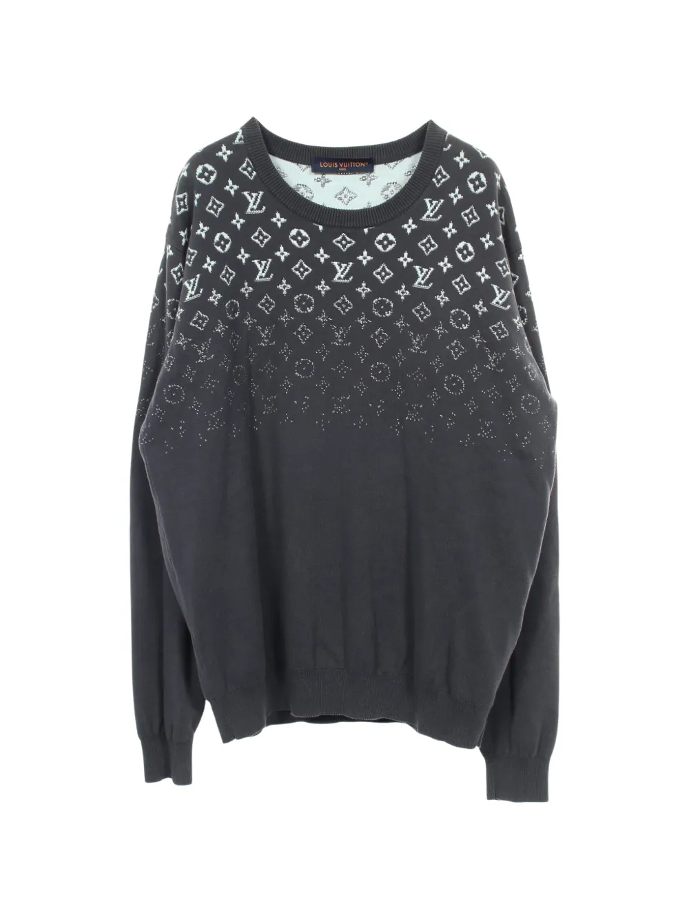 Louis Vuitton Pre-Owned 2010s Monogram gradient long-sleeve sweater - Blu