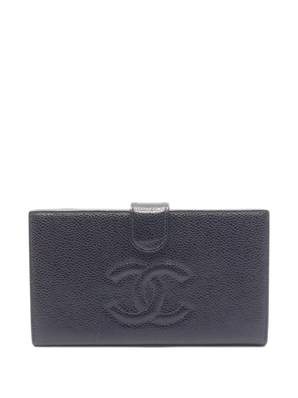 CHANEL Pre-Owned 2003-2004 Coco Mark bi-fold wallet - Black