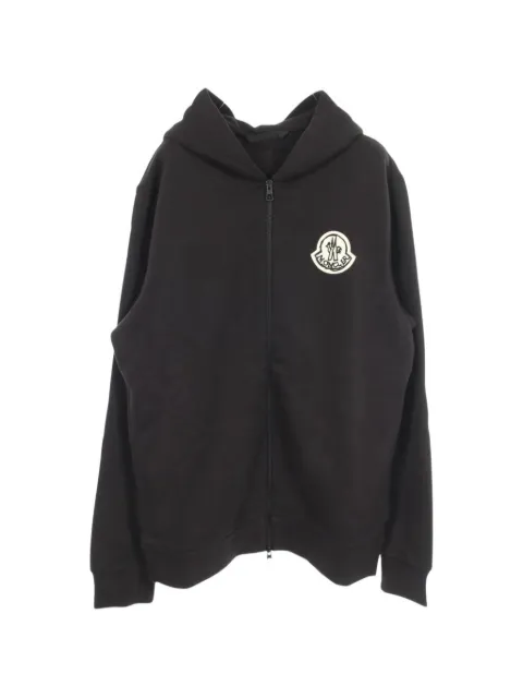 Moncler Vintage logo-patch zip-up hoodie