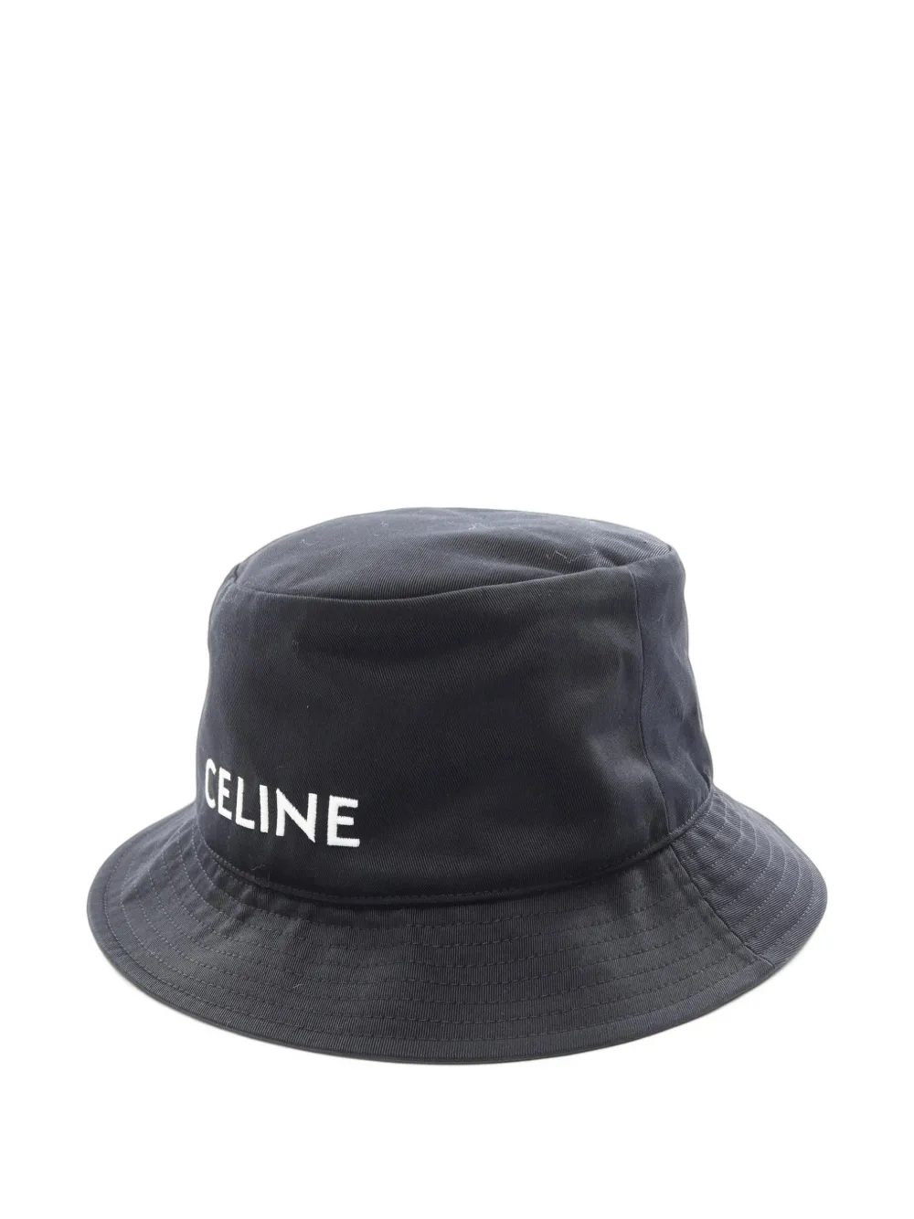 Celine Pre-Owned 2020s embroidered-logo bucket hat in Black