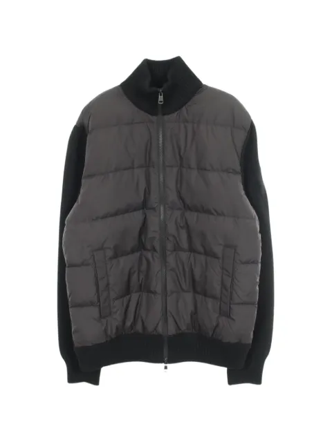 Moncler Vintage 2020s quilted-panel cardigan