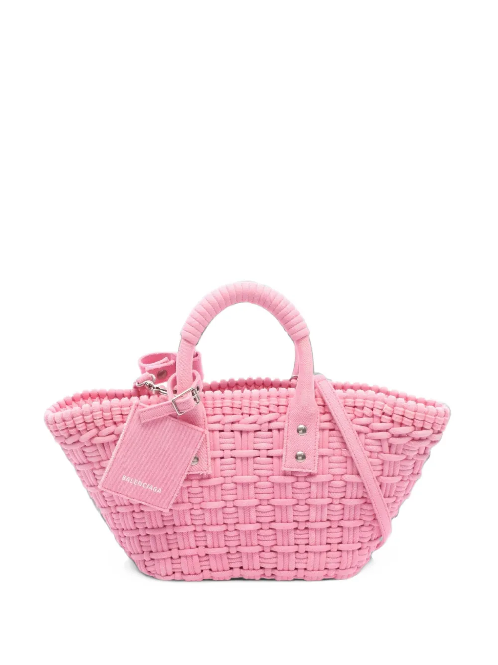 Balenciaga Pre-Owned 2010s XS Bistro woven tote bag - Pink