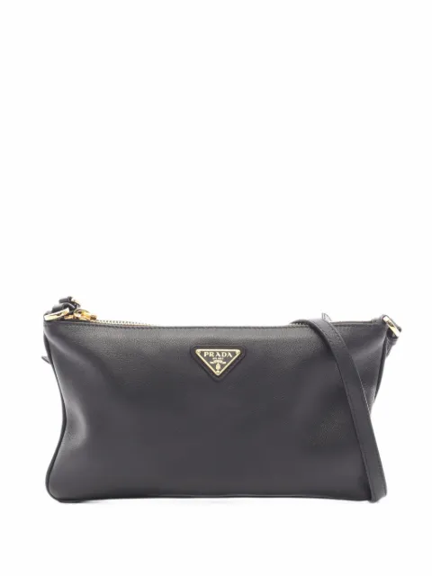 Prada Pre-Owned bolsa de hombro con logo 2010