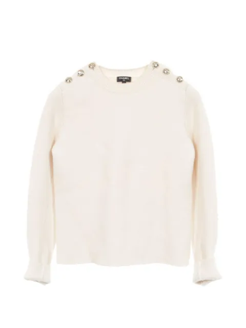 CHANEL Pre-Owned 1986-1988 Coco button sweater