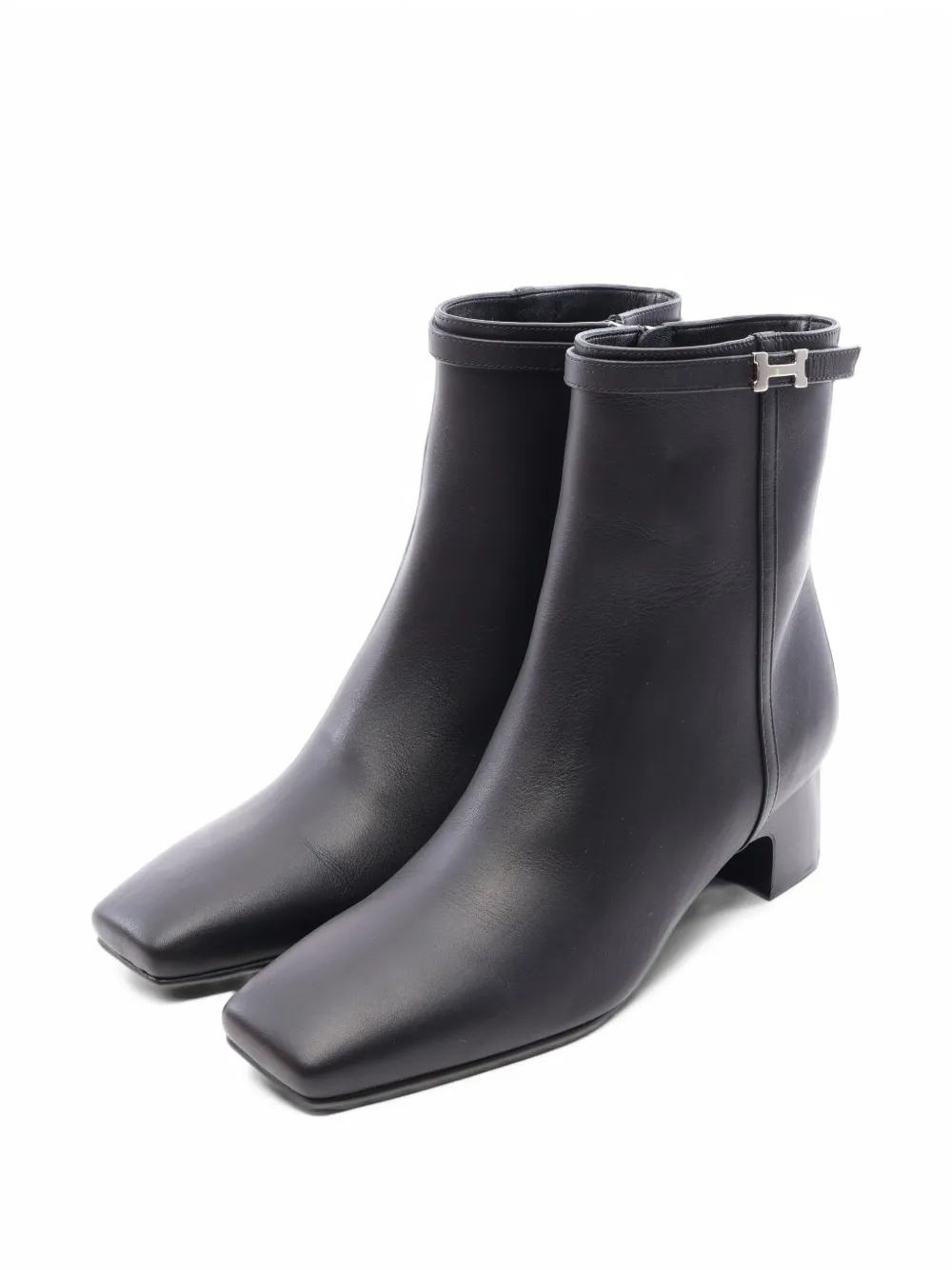 Hermès Pre-Owned Hommage Paris buckle ankle boots - Schwarz