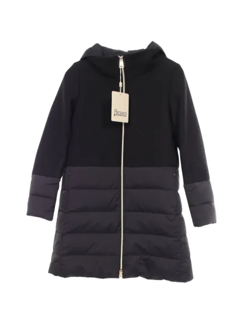 Herno 2020 hooded color-block coat
