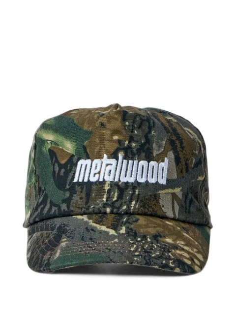 Metalwood Studio logo-embroidered camouflage-print cap