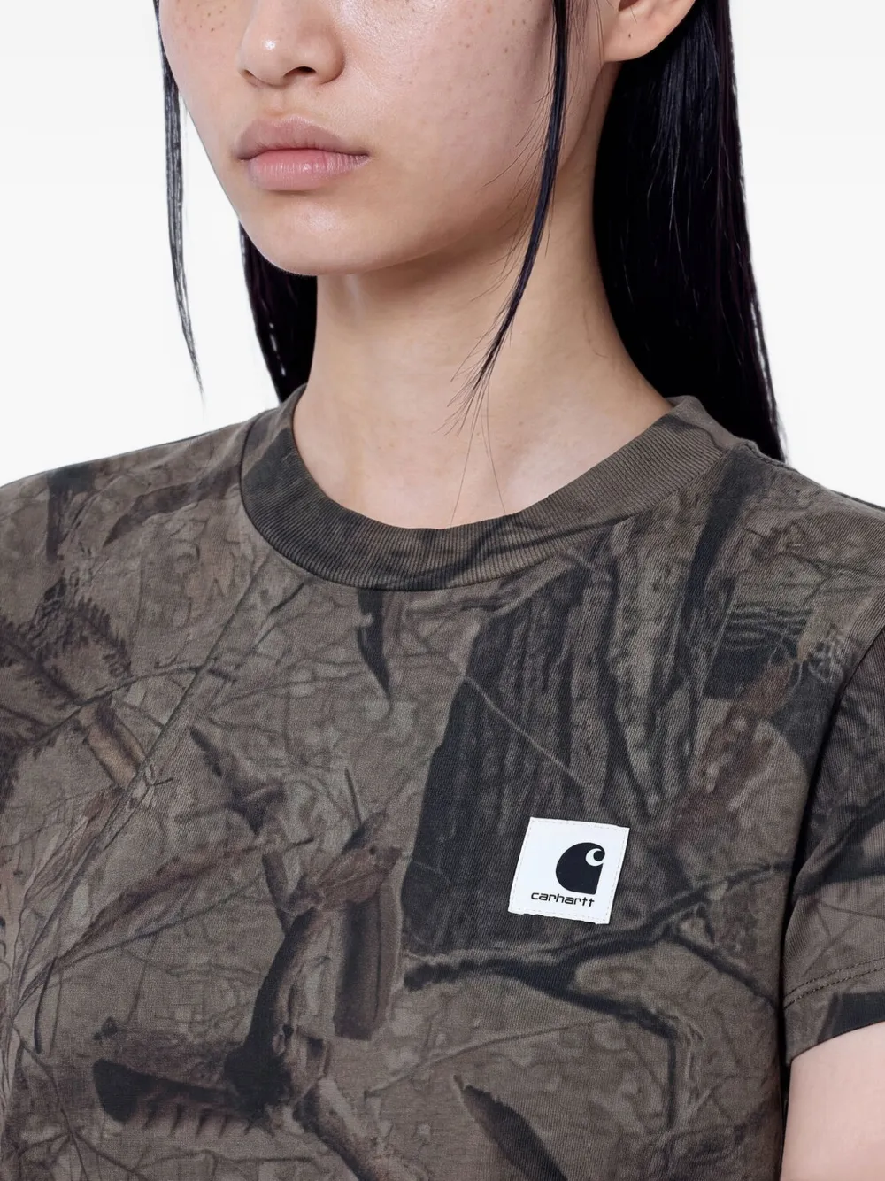 Carhartt WIP S S Feather Tree T-Shirt Bruin