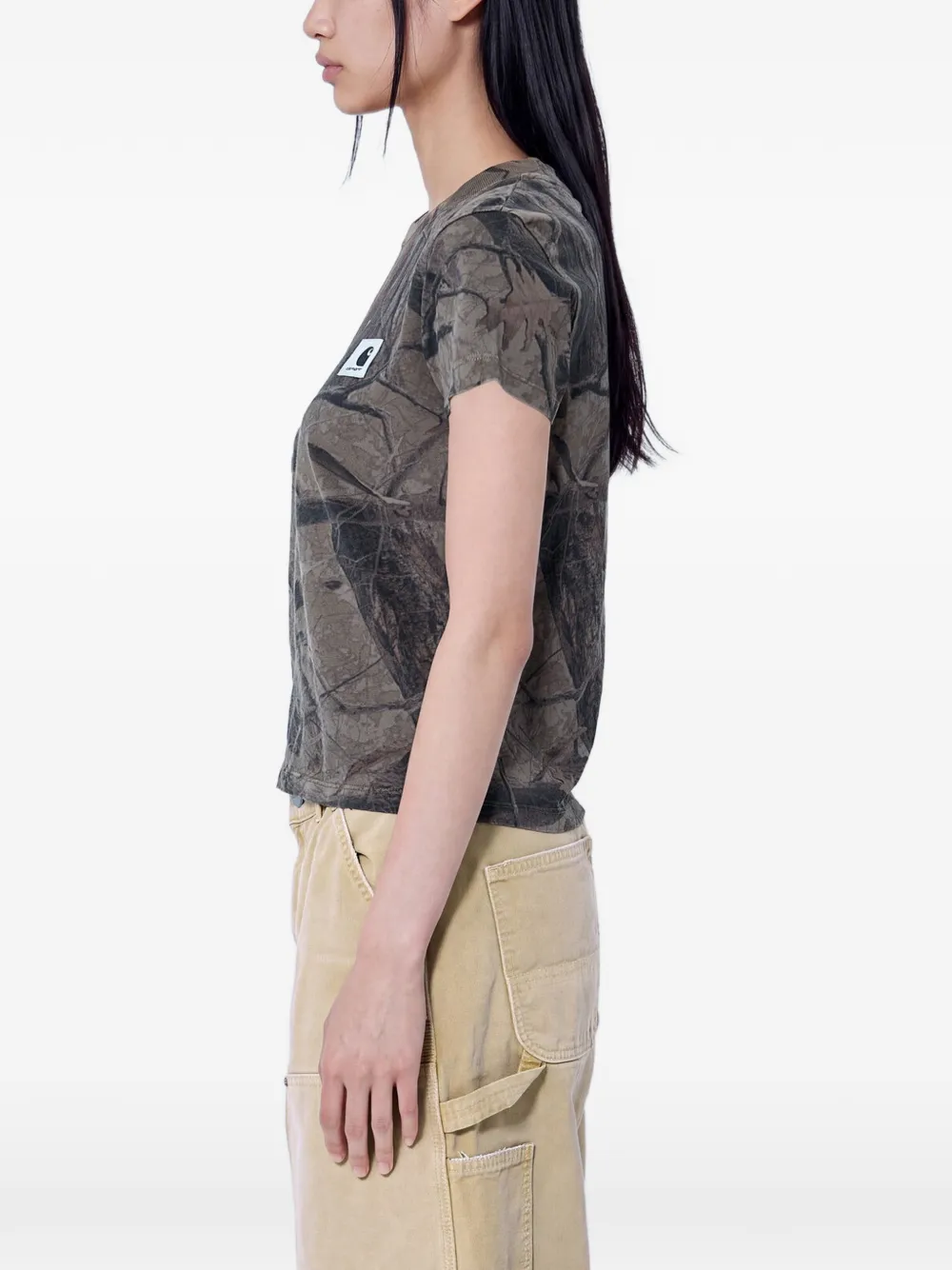 Carhartt WIP S S Feather Tree T-Shirt Bruin