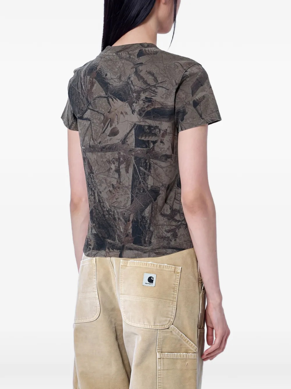 Carhartt WIP S S Feather Tree T-Shirt Bruin