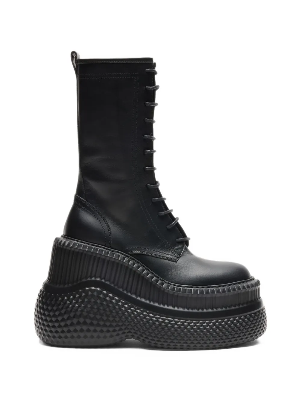 Casadei Mammouth lace-up boots - Noir Casadei Mammouth lace-up boots - Noir