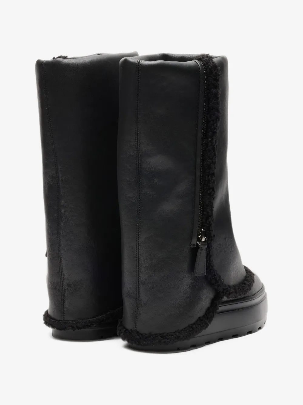 CASADEI 윈니 페이크 퍼 트림 부츠