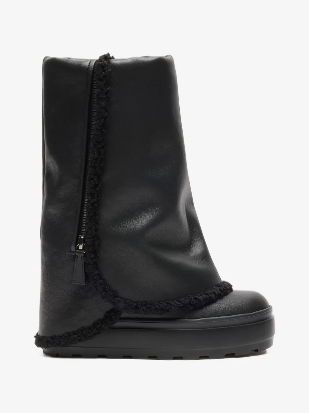 CASADEI 윈니 페이크 퍼 트림 부츠