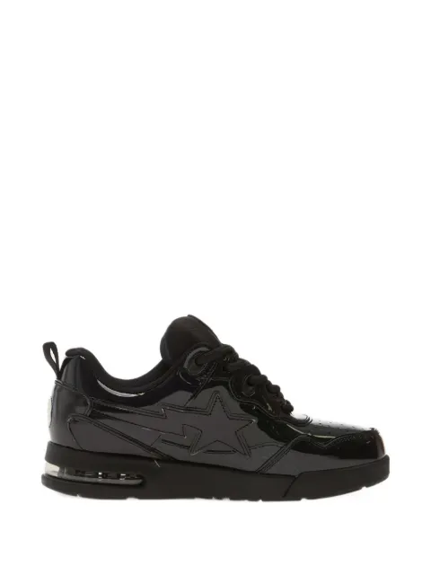 A BATHING APE® Flip Sta 1 patent-finish sneakers