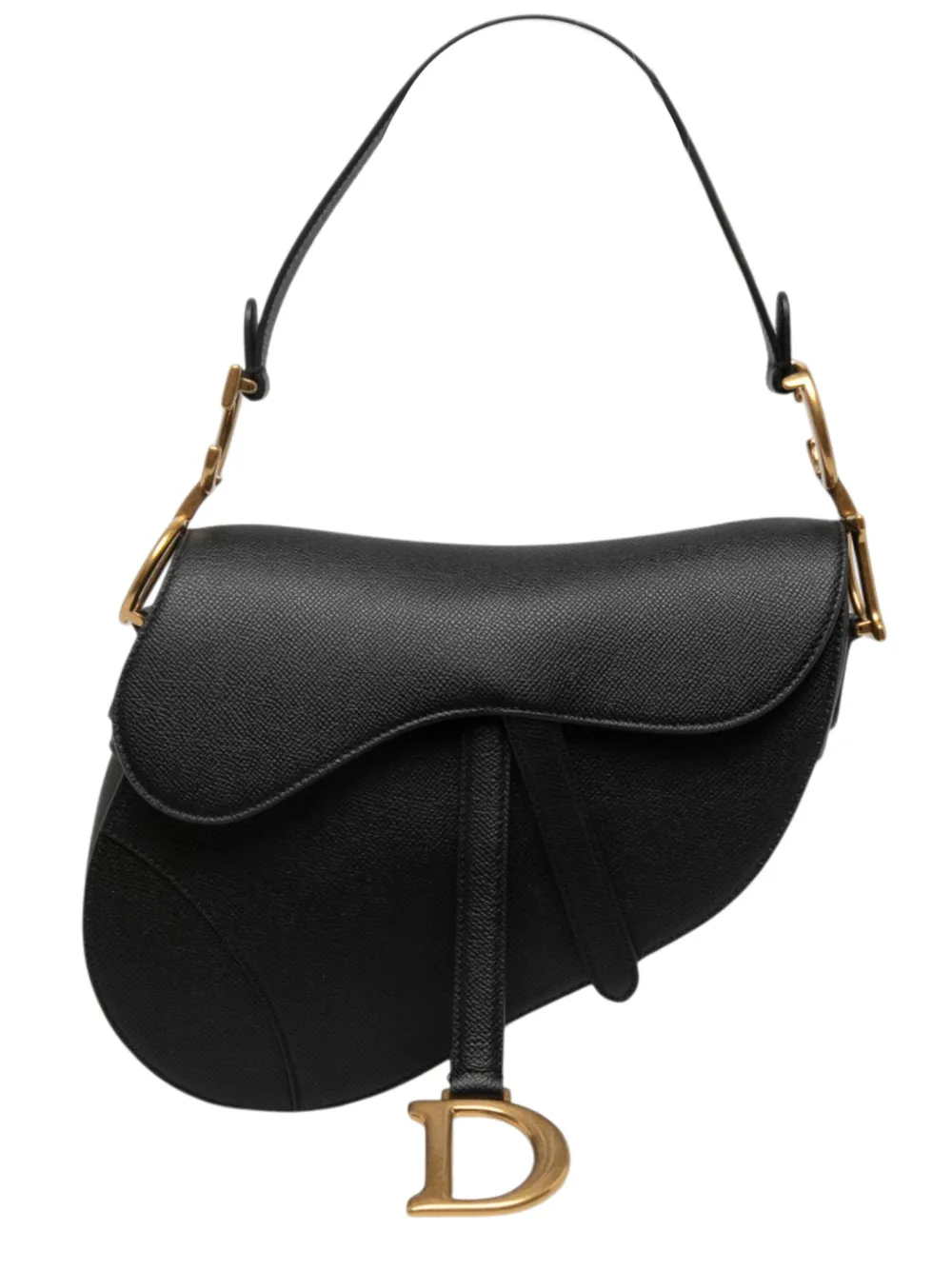 Christian Dior Pre-Owned 2022 Grained Calfskin Saddle Bag shoulder bag - Schwarz