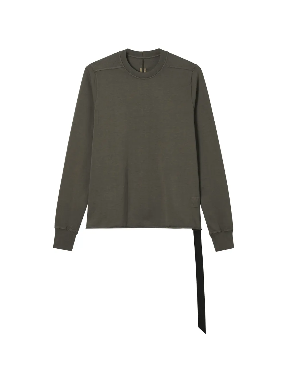 Rick Owens DRKSHDW raw-cut long-sleeve T-shirt Groen