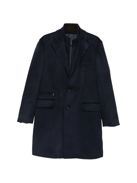 Corneliani single-breasted layered coat