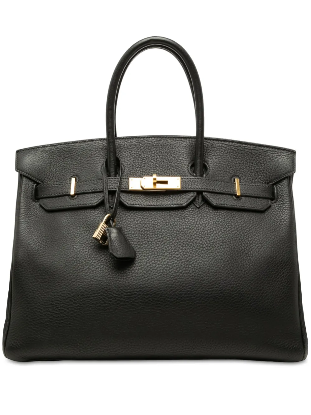 Hermès Pre-Owned 2001 Togo Birkin Retourne 35 handbag - Schwarz