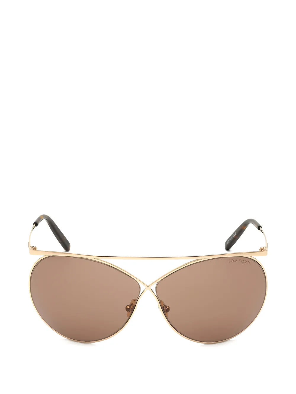 TOM FORD Eyewear geometric-frame sunglasses - Oro