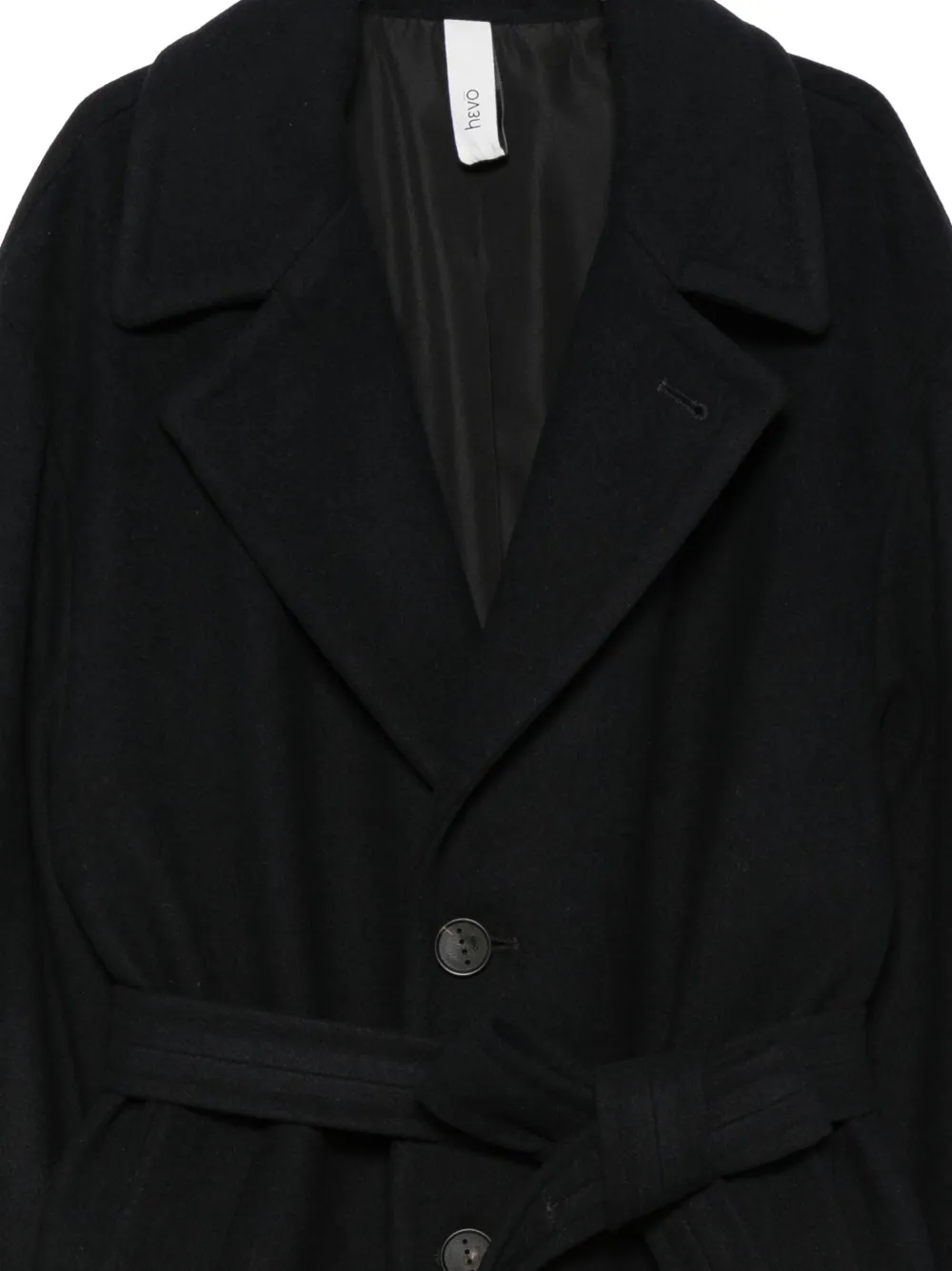 Hevo Ostuni belted coat Blauw