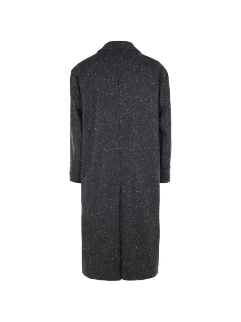 Hevo double-breasted flecked coat