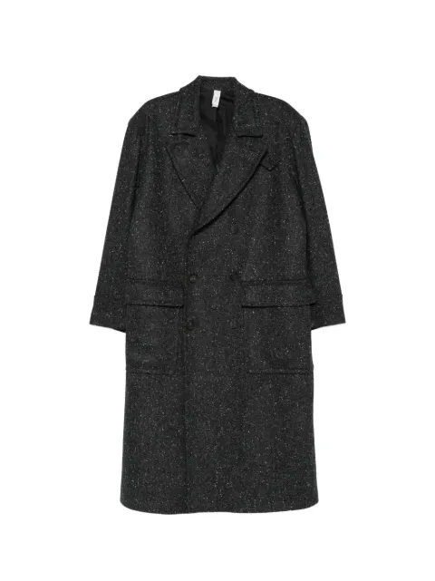 Hevo double-breasted flecked coat